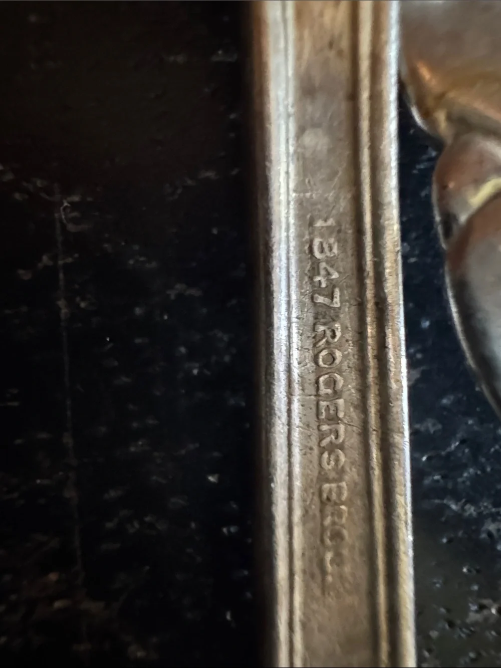Vintage Oneida Silver-Tone Teddy Bear Handle Spoon and Rodger’s teaspoon